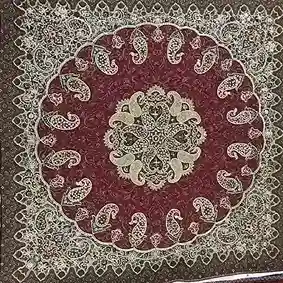 تابلو ترمه شاهپسند بدون سرمه دوزی شده